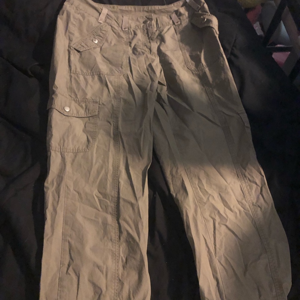 BHS Women's Khaki Flare Pants